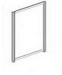 Перегородки для офиса Регион Перегородка  ДСП 900х1100
